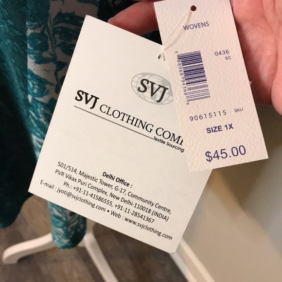 NWT Indigo Boho Top Size 1X​​​​ - Picture 5 of 8